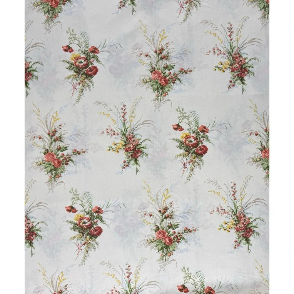 Vintage Sears Twin Sheet Set Pillowcase Floral Wildflower 1970s Cottage Granny
